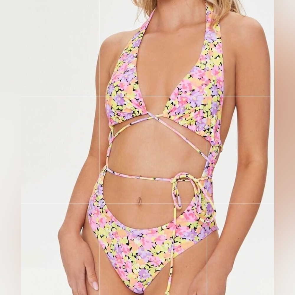Floral- multi color swimsuit- Forever 21